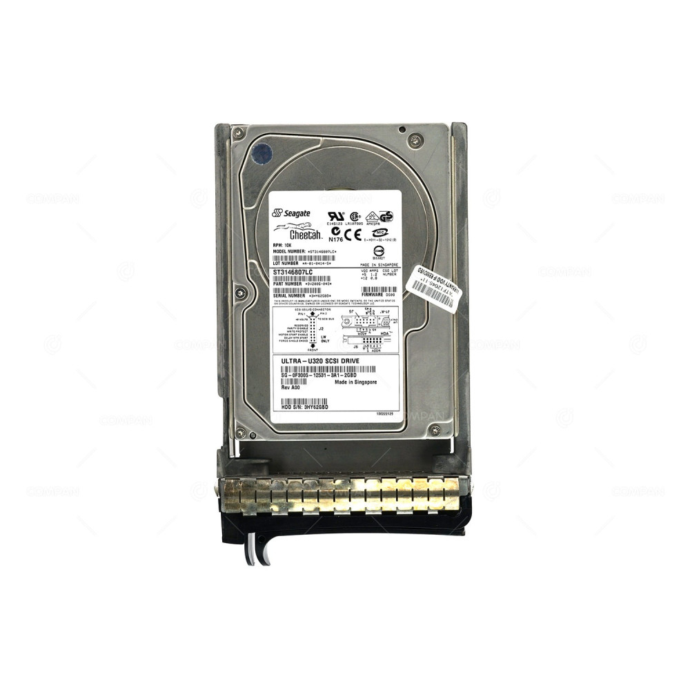 F3005 DELL HDD 146GB  10K  U320 SCSI  3.5" LFF